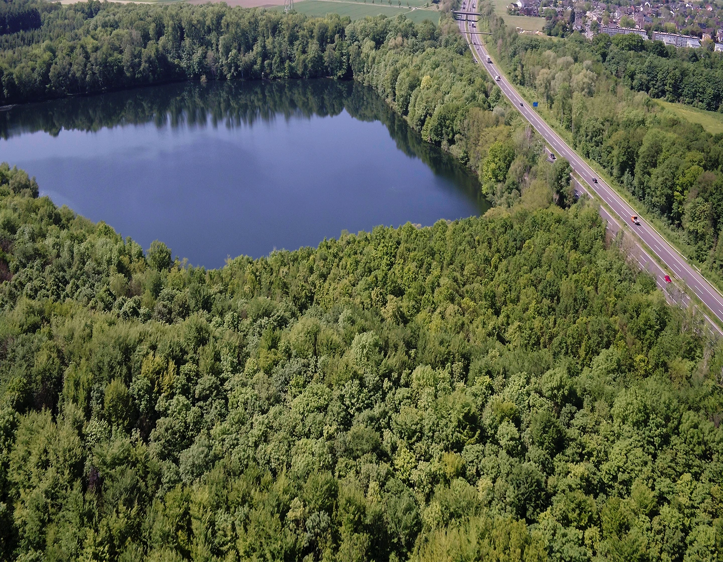 Concordiasee direkt an der A 1