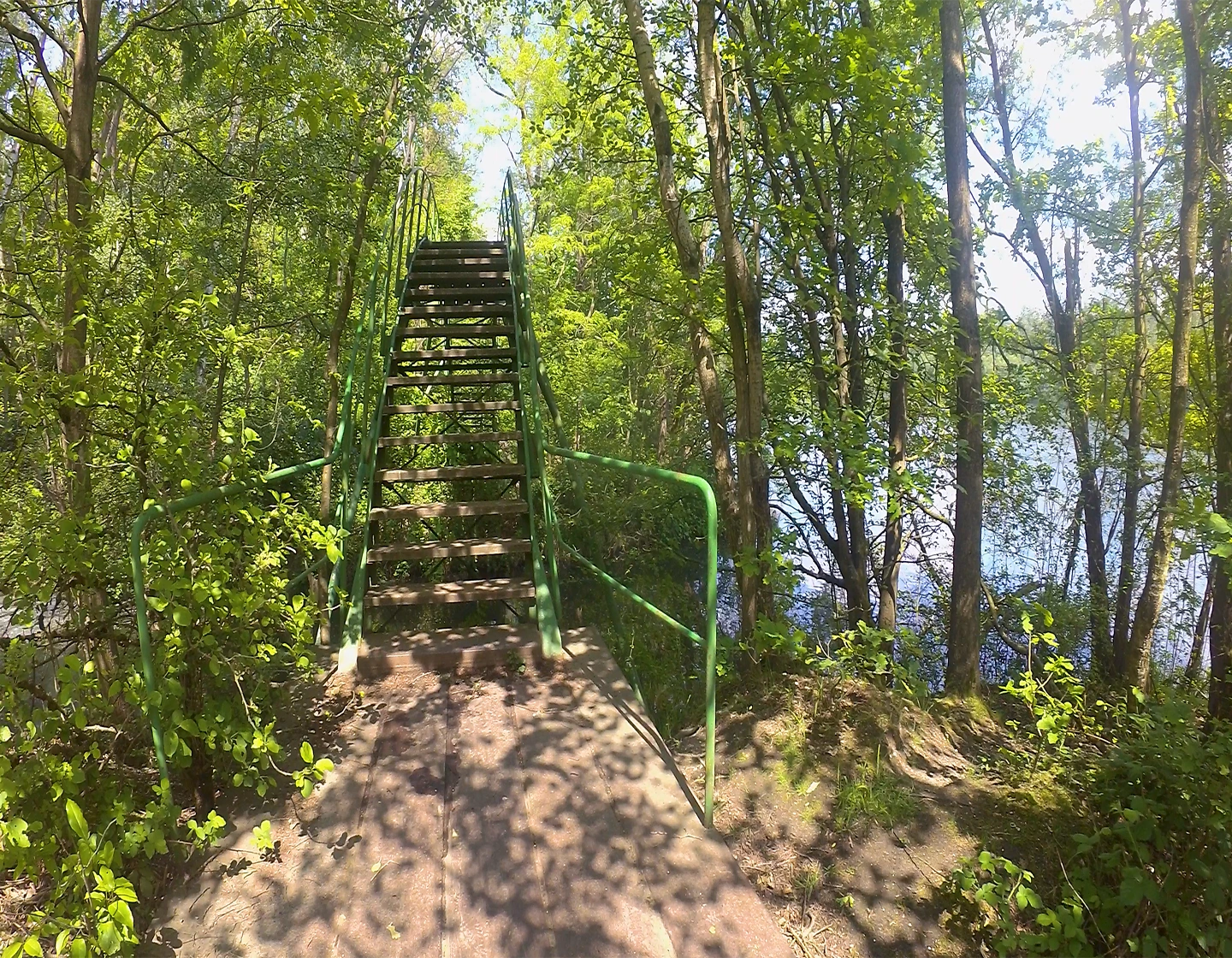 Brücke am Überlauf Dinnedahlsee zum. Köttinger See