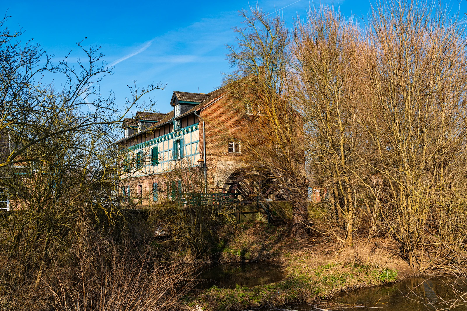Mühlenhaus mit Wasserrad